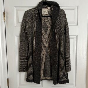 Anthropologie wool Black and Gray Sweater S
